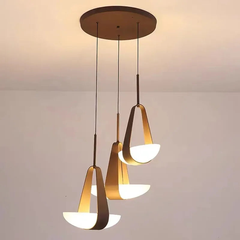 Designer art deco leather pendant light Nordic pendant lights Kitchen Coffee Tables Dining Room Bedroom Bedside Pendant Lights