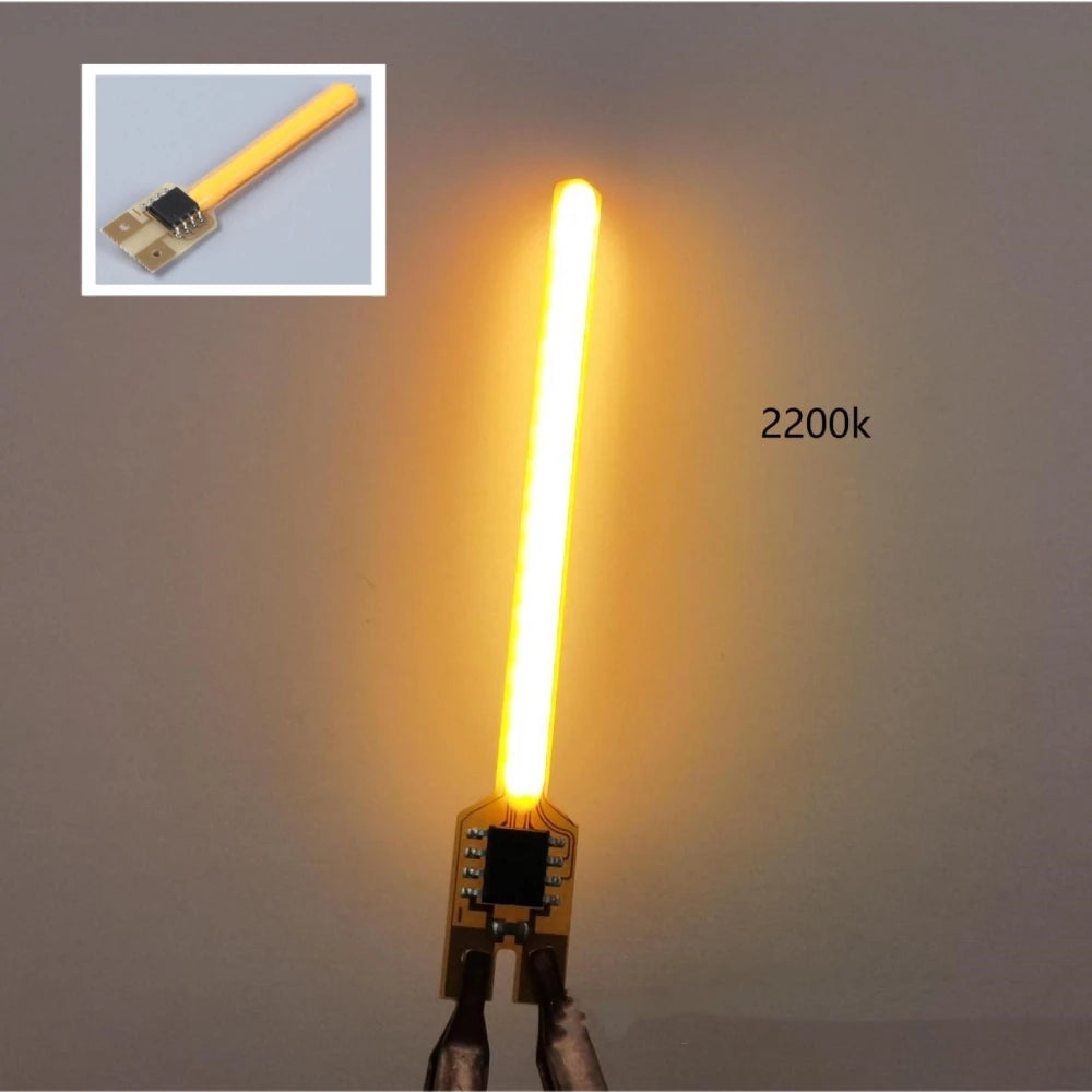 3V COB Meteor Shower LED Filament Light (40mm/59mm/70mm) - No-Solder Plug-Play Diodes
