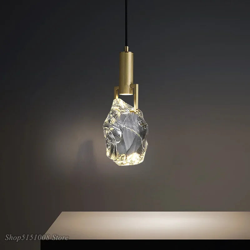 New Crystal Led Pendant lights Nordic luxury Dining Room Bar Kitchen Hanging Lamp bedroom bedside lamp suspension Deco Luminaire