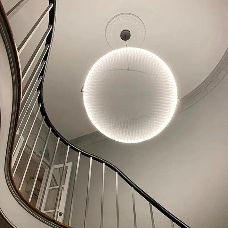 Kepler Pendant Lamp italian design potlight Minimalist ring light Dining Table Fabric Lamp Living Room Decoration bedside lamp