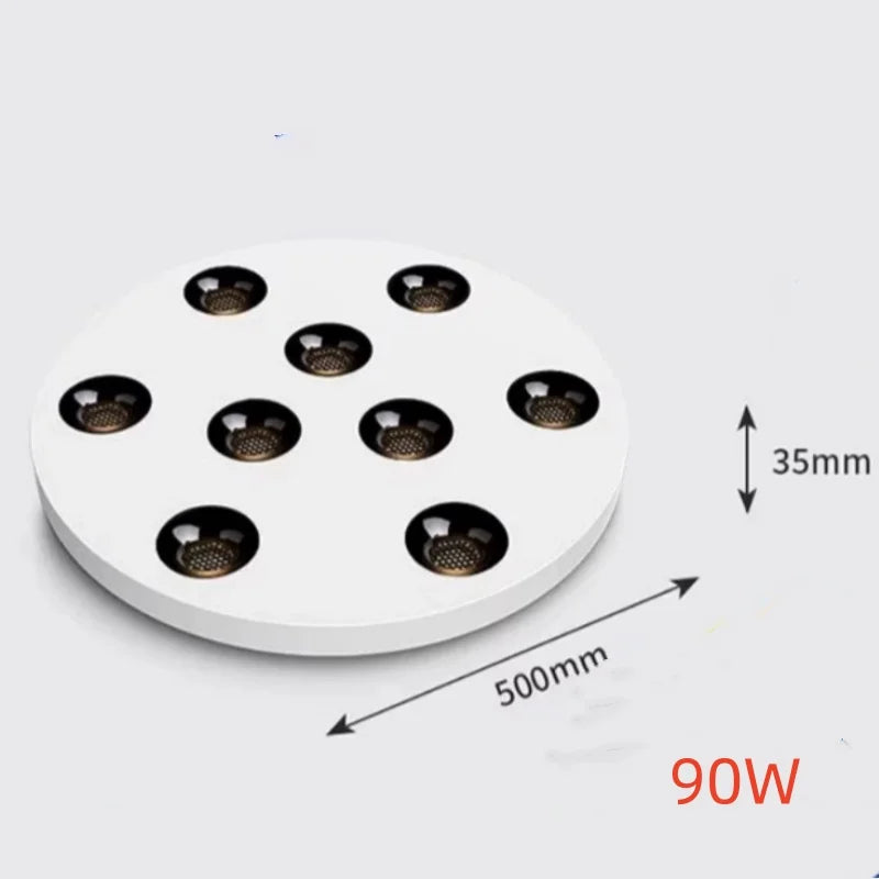 Fashionable ultra-thin 3.5CM surface mounted anti glare full spectrum COB tube lamp, home living room hallway, no opening