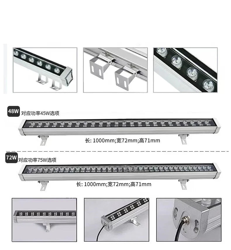 12W/18W/24W/36W LED Flood Lamp Landscape Light Outdoor lights linear lamp floodlight wallwasher IP65 AC85-265V