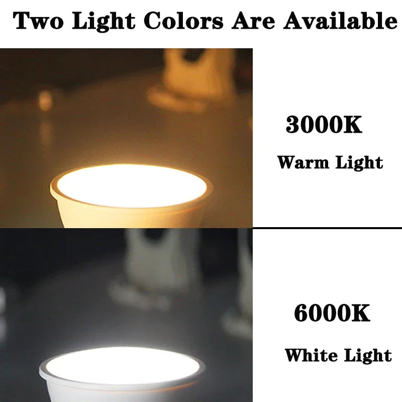 Super Bright 6W COB LED Spotlight Bulb (220V) - High-Quality Aluminum Lamp (E27 / E14 / GU10 / MR16)