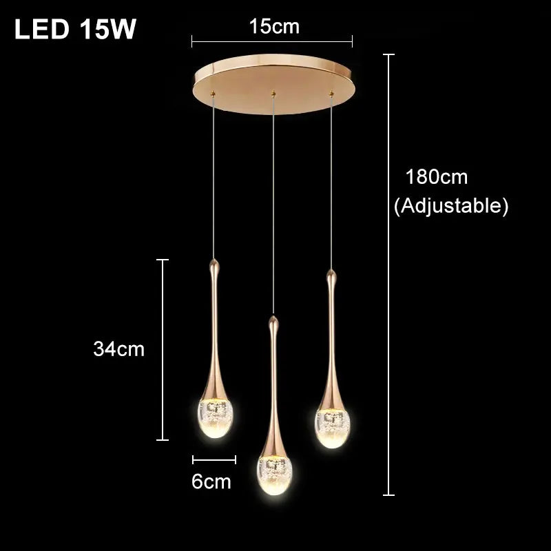 Modern Bubble Crystal Pendant Lights Indoor Hanging Lamp For Kitchen Island Dining Living Room Bar Cafe Pendant Lamp Home Decor
