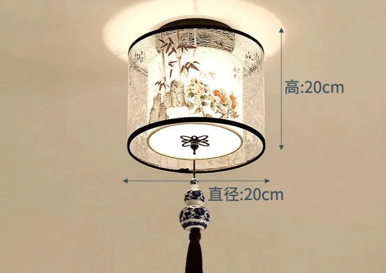 Corridor Warm Ceiling Light Hotel Villa Hotel Entrance Foyer Entrance Balcony Light