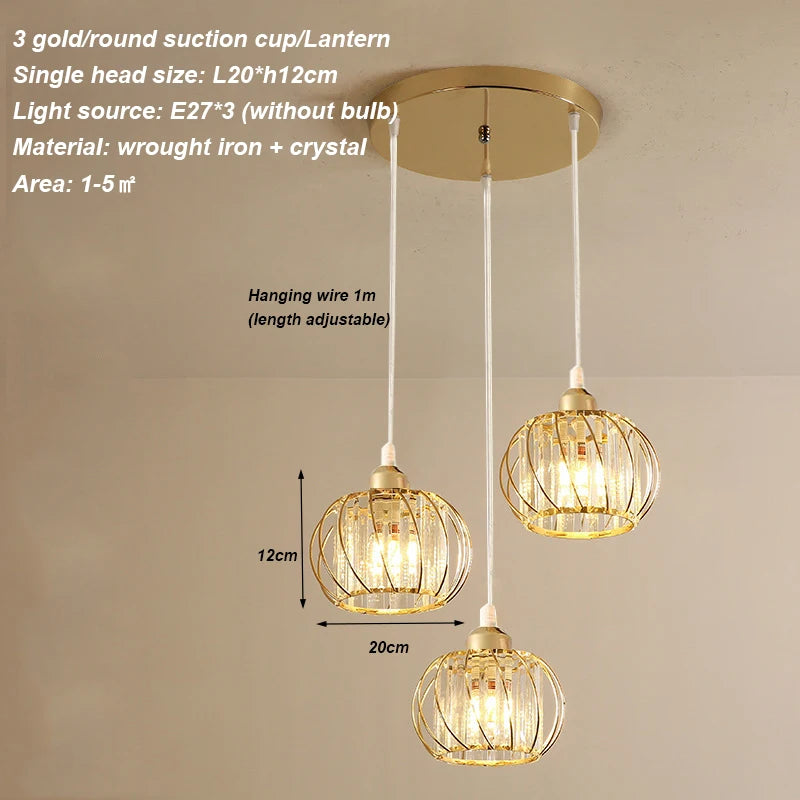 Modern crystal chandelier living room ceiling chandelier bedroom ceiling lamp hallway porch chandelier balcony foyer lighting