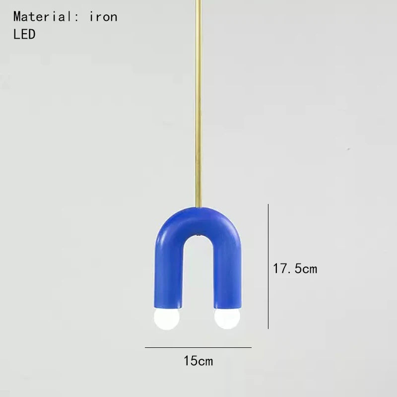 Beautiful Rainbow E14 Bulb Home Pendant Lamp Kitchen Dining Room Lighting Fixtures Colorful Metal Bedroom Luminaire Suspension