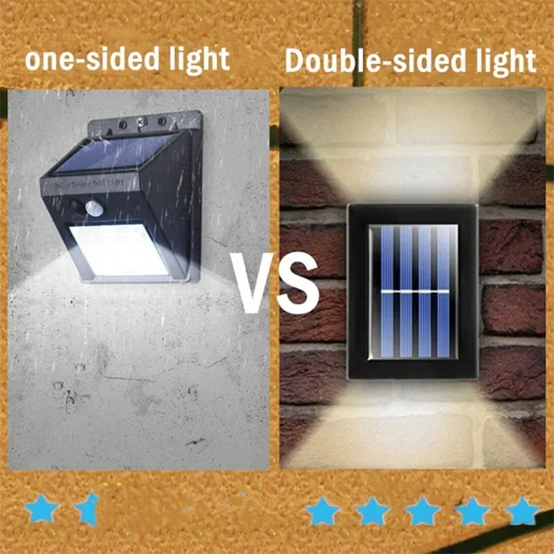 Solar Up and Down Wall Light - Modern Outdoor Waterproof Garden Street Lamp