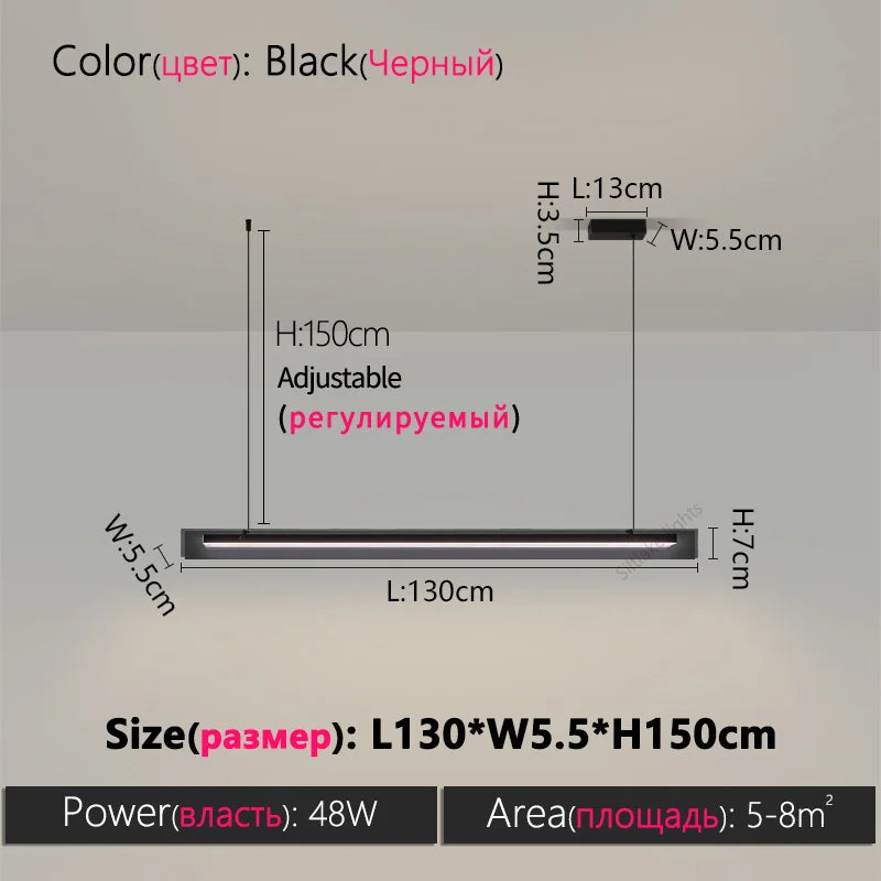 Dining room chandelier Nordic modern lamp dining table bar lamp restaurant lights kitchen lights led strip lamps Light Bar