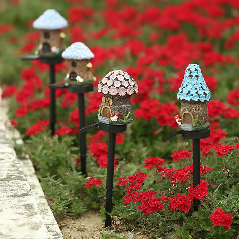 Outdoor LED Solar Garden Lights Waterproof Cartoon Mushroom Light Yard Landscape Path Lawn Street Decoration Solar Powered Lamp