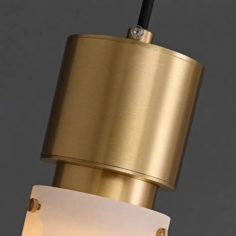 Natural Marble Chandelier Brass E14 Bulb For Bedroom Dining Room Shop Bar Stone Dropshipping Gold Black Cord Adjustable