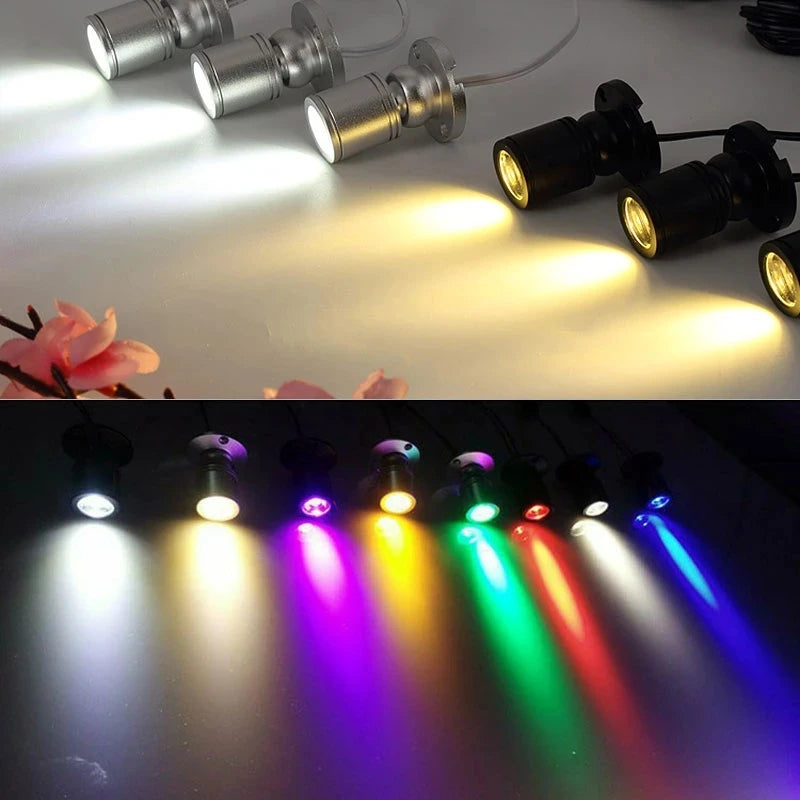 USB small spotlight 3W mini hand-held display cabinet wine cabinet workbench jewelry atmosphere lamp adjustable led spotlight