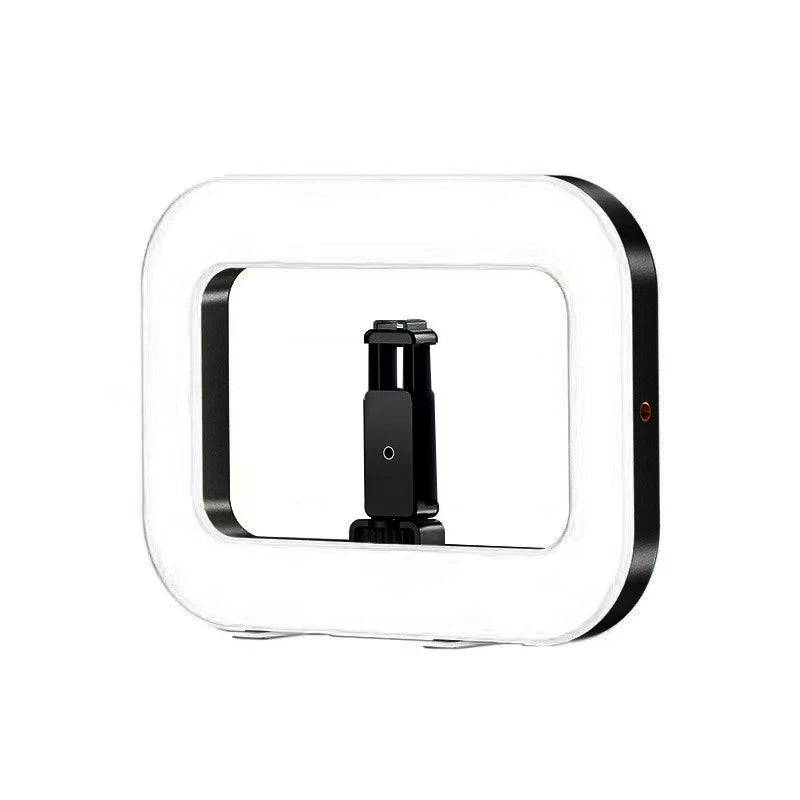 Portable Handheld Ring LED Light - Rabbit Cage Selfie Lighting for Phone Live Broadcast
