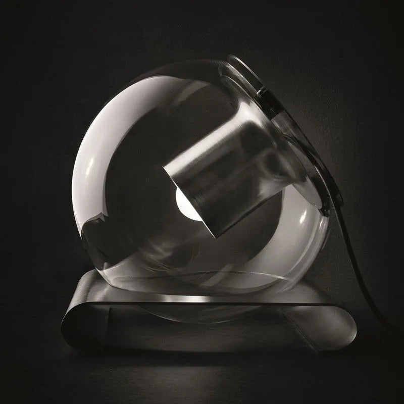 Nordic glass ball table lamp Minimalist Creative Post-Modern Designer silver light Bedside Bar Decorative bedroom night lamps