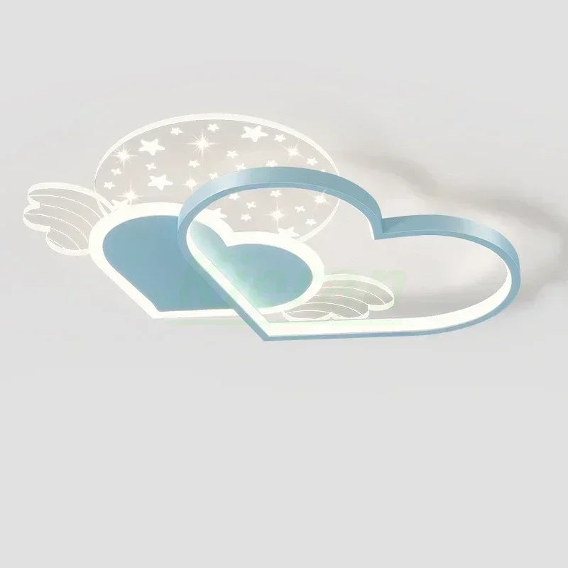 Modern Minimalism Love LED Ceiling Lamp Bedroom Study Restaurant Ceiling Light Living Room Decor High-light Acrylic Ceiling Lamp