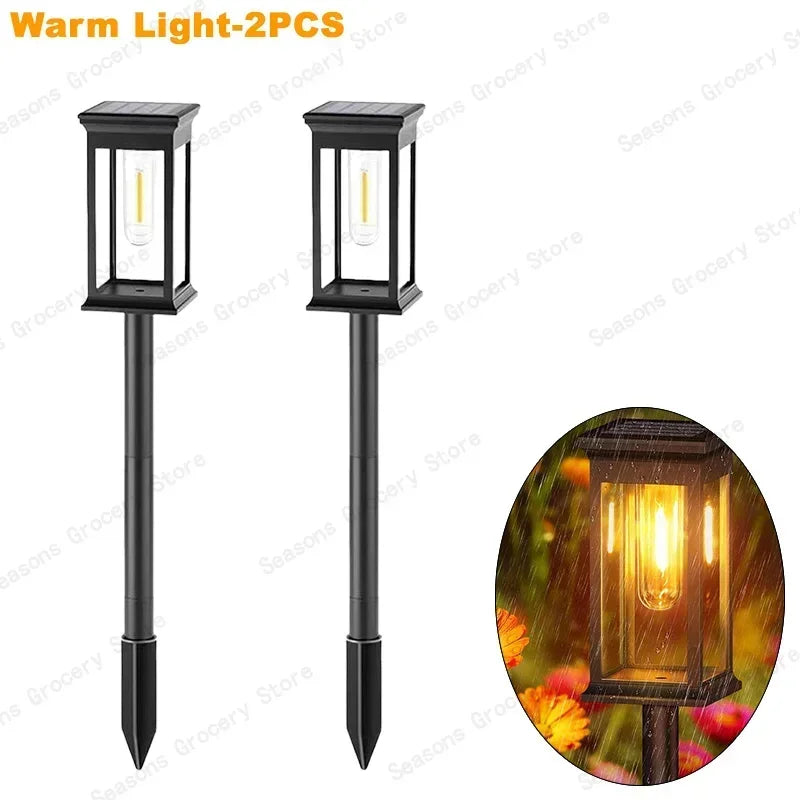 Waterproof LED Solar Lights for Garden Yard - Automatic Landscape Pathway Lighting