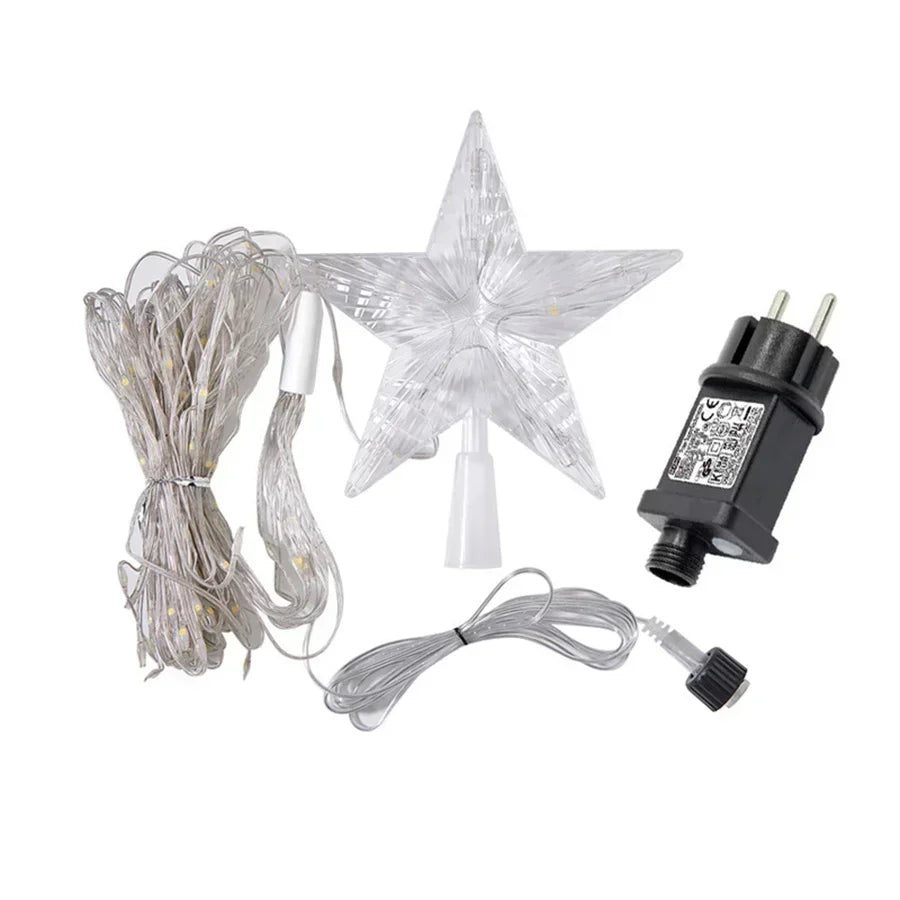 9x3M Outdoor Christmas Waterfall Star String Light - 288 LED Hanging Fairy Lights