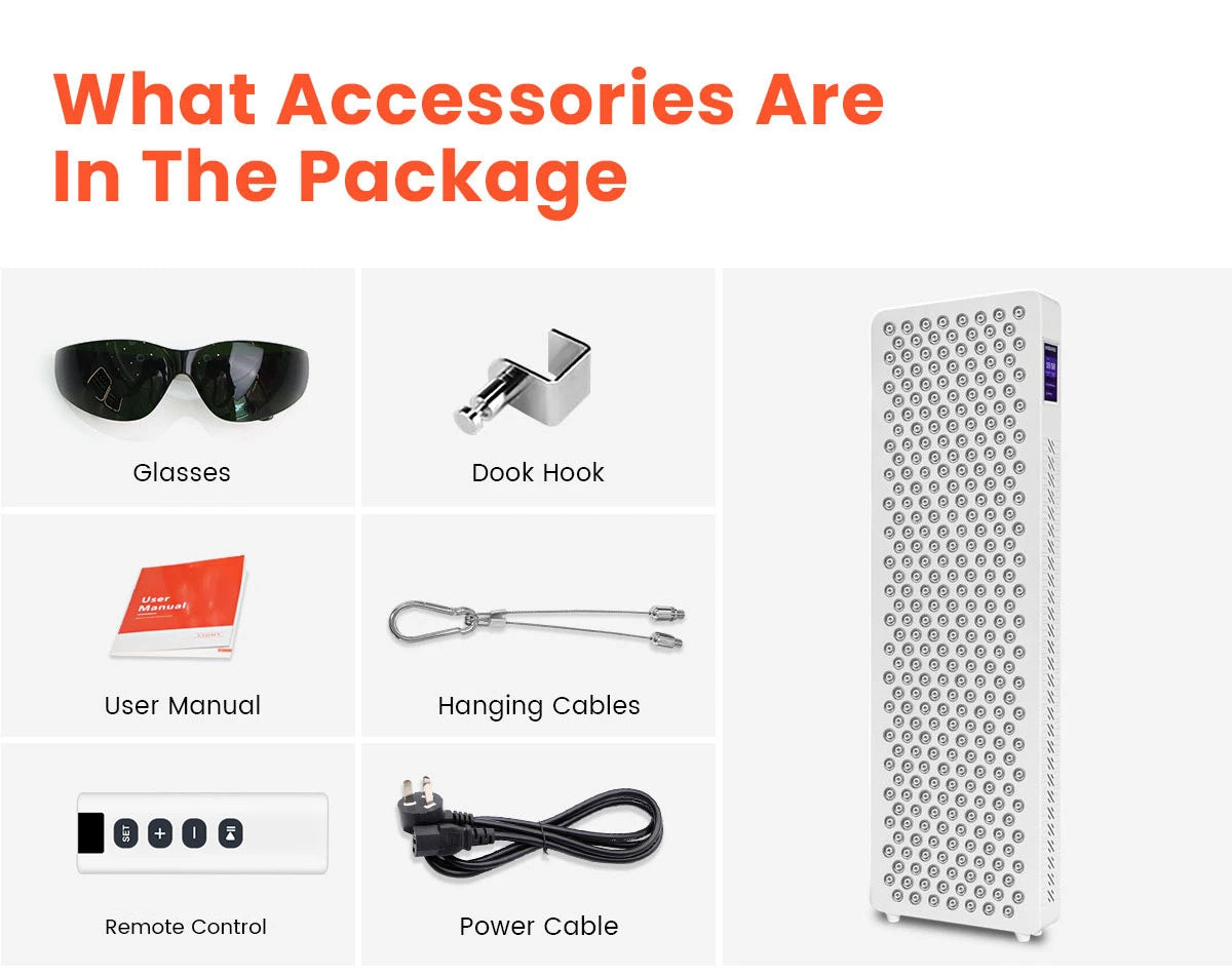 Red Light Therapy LED Panel -630nm 660nm 810nm 830nm 850nm Red Light Panel Home Use