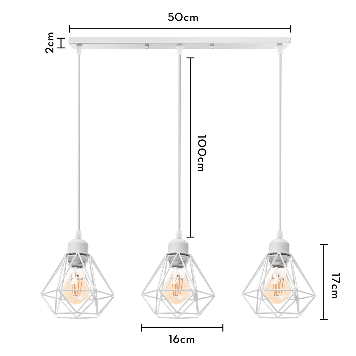 Industrial Pendant Light Led Adjustable Hanging Lamp Shade for Home Kitchen Metal Cage Pendant Lighting for Island Dining Room