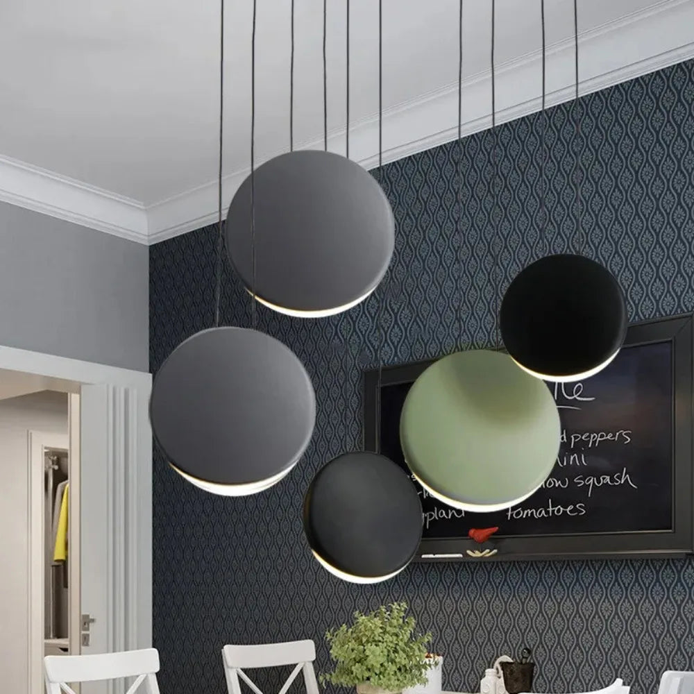 Scandinavian LED Chandelier - Modern Nordic Pendant Lamp for Dining & Kitchen