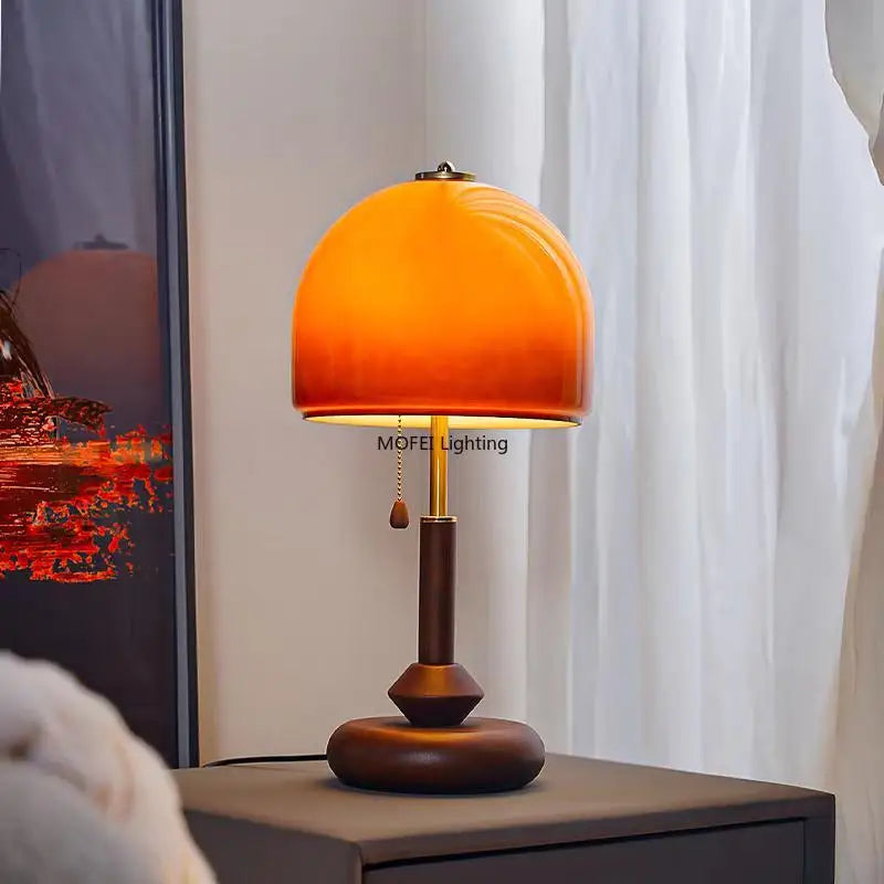Retro Table Lamp Vintage Desk Light Modern Bedside Reading Lamp Warm Atmosphere Night Light for Bedroom Living Room Study