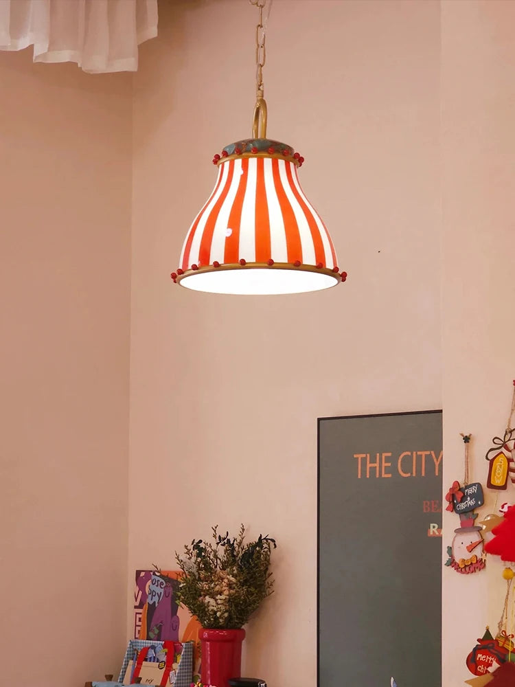 Retro Color Glass Pendant light Candy Glass Pendant Lamp Bedroom Living Room Restaurant Hotel Shop Kids Room Art Hanging lamp