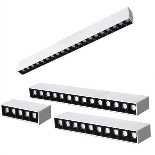 LED Long Ceiling Lamp Dimmable Line Light Fixture 40W Office Living Room Bedroom Home Decoration COB Spot Lamps Indoor Lighting