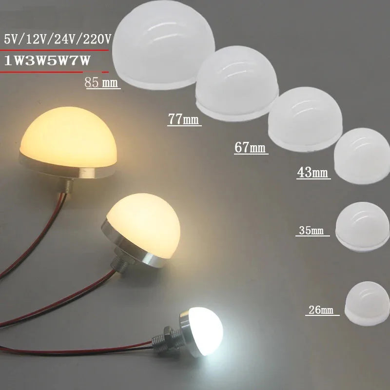 10Pcs Mini LED Bubble Light - 3W 5W 7W 9W Round Lamp (5V 12V 24V 220V)