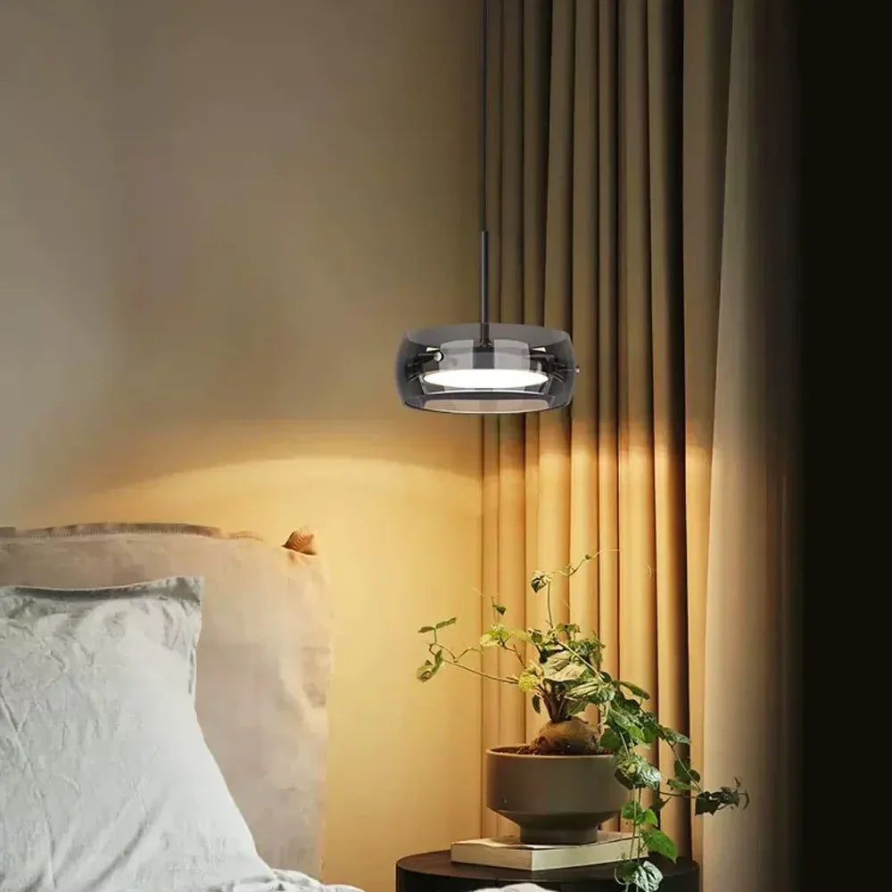 Modern LED Glass Pendant Lights Plating For Living Room Bedroom Restaurant Bar Hotel Indoor Warm Light Decorative LED Lighting