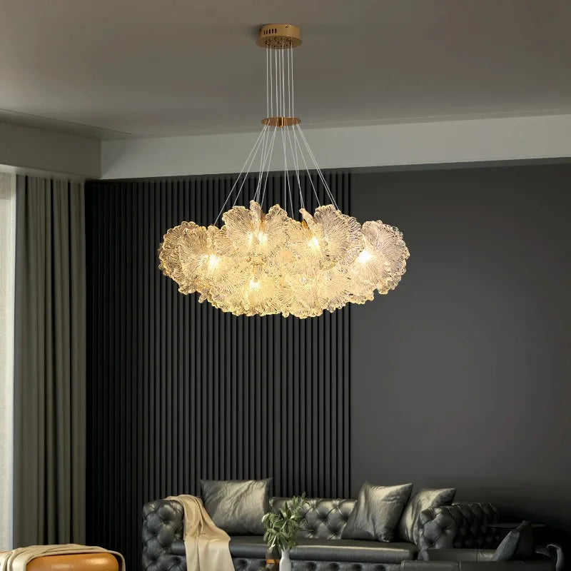 Crystal Luxury Atmospheric Chandelier Living Room Bedroom Restaurant Lamping Duplex Crystal Lamps