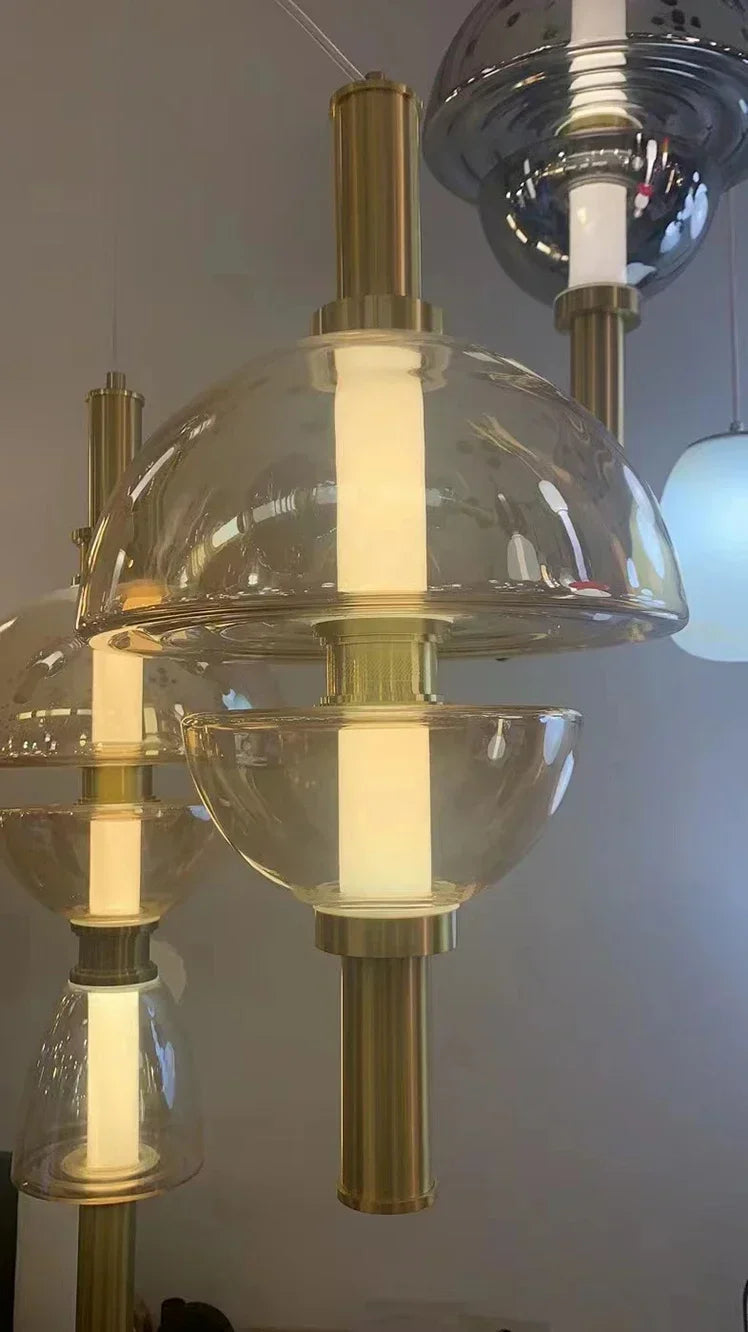 Modern Creative Glass LED Pendant Light - Minimalist Hanging Lamp for Restaurant