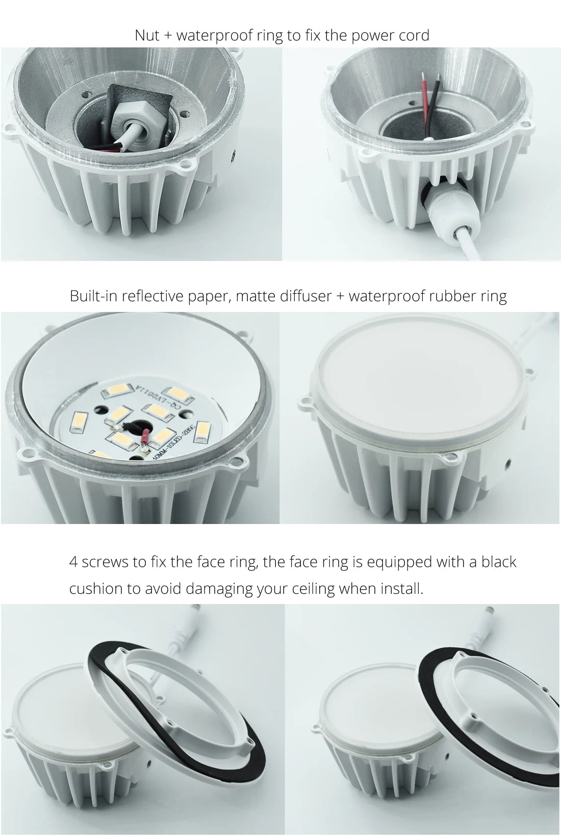 Spot LED IP65 Waterproof Fire-proof Downlight Lamp 5W 7W 9W 12W 15W Ceiling Light