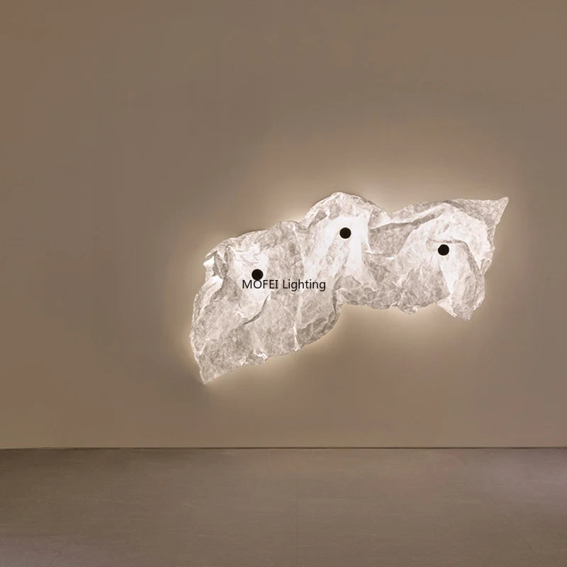 Retractable Wooden Chandelier Elastic Mesh Fabric Modern Ceiling Light Soft Diffused Ambient Lighting for Living Room Bedroom