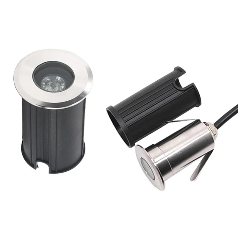 IP68 DC12V 220V 3W Outdoor Lighting for Garden Yard Step Stairs Floor Deck LED Recessed Inground Lamps LED Underground Spotlight