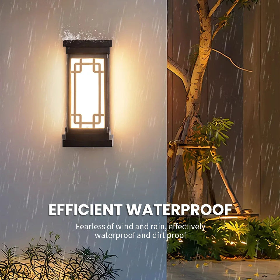 Led Outdoor Wall Light Waterproof IP66 Motion Sensor Led Outdoor Lighting Porch Lights Balcony Garden Lights Outdoor Wall Lamp