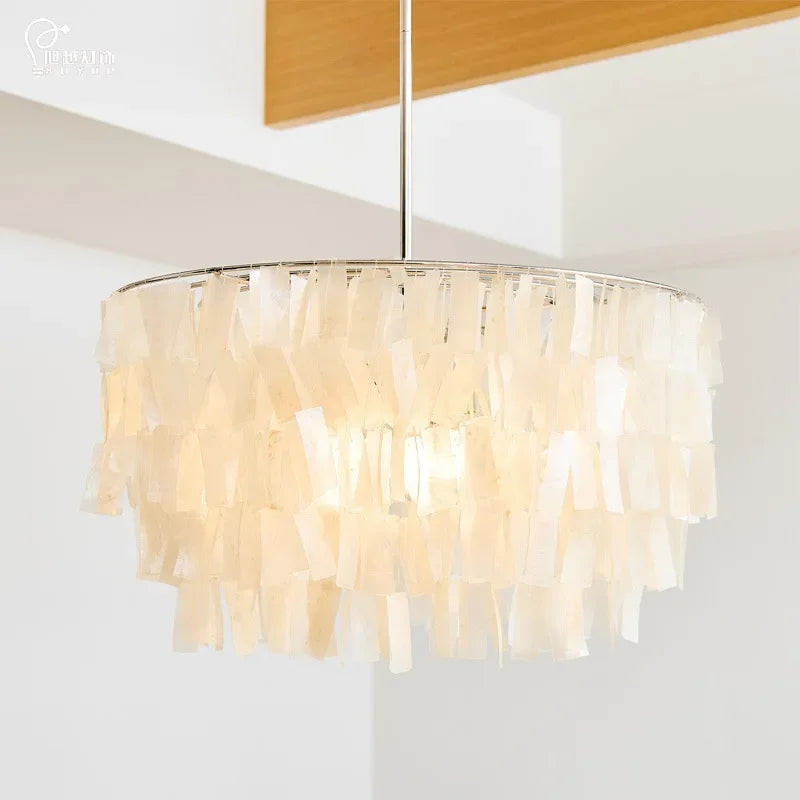 Luxury Shell Pendant Lights Modern Home Decor Living Room Ceiling Main Light Creative Lighting Bedroom Restaurant Chandelier