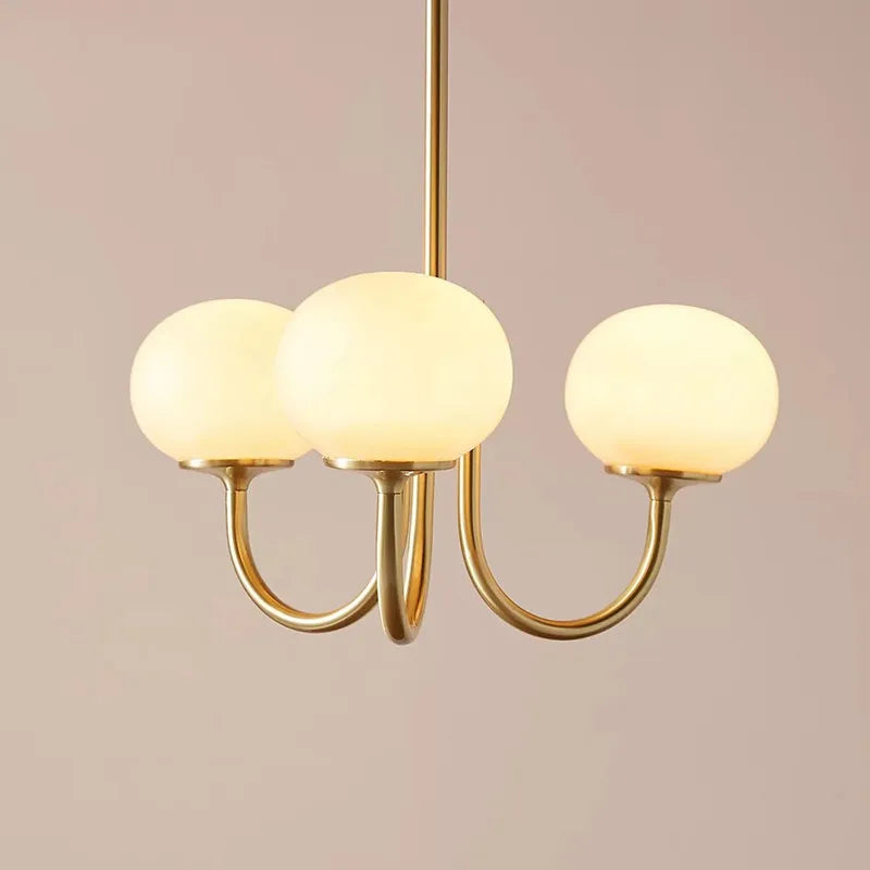 Nordic Simple Bedroom Lamp Designer Art Warm Romantic Children's Room Pink Medieval Bauhaus Chandelier
