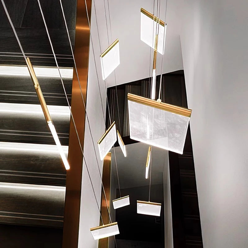 Nordic home decor dining room Pendant lamp lights indoor lighting stair lamp hanging light chandelier lamps for living room