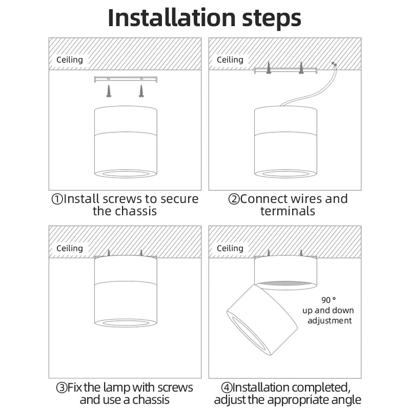Led downlight AC 110V-220V COB Sunset Spotlight Surface recessed Ceiling Lamp for Home Decors Living Room Hallway