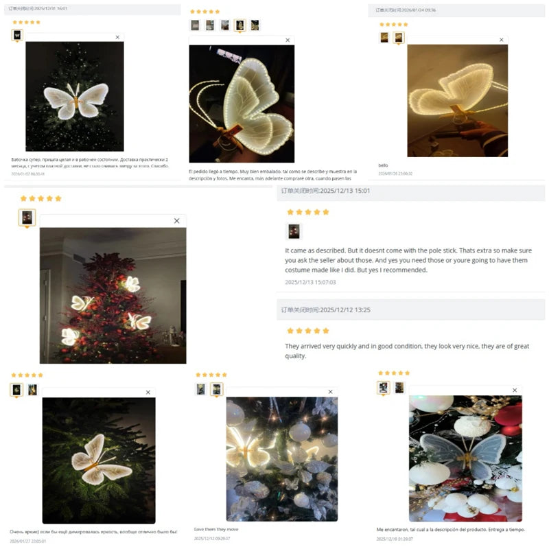 Butterfly Lights LED Butterflies Simulation Dynamic Static Butterfly Lights for Outdoor Home Decor Wedding Party DIY Decorations