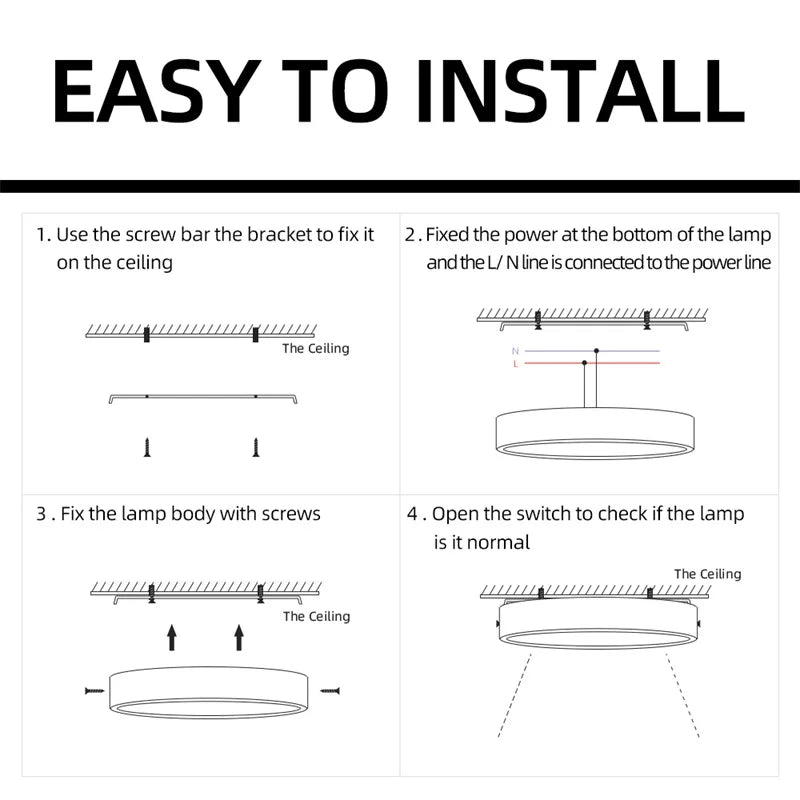Led Downlight 220V Down Lights Surface Mounted 3/5/10/15/25W Ceiling Lamp For Indoor Living Room Bedroom Kitchen Lighting