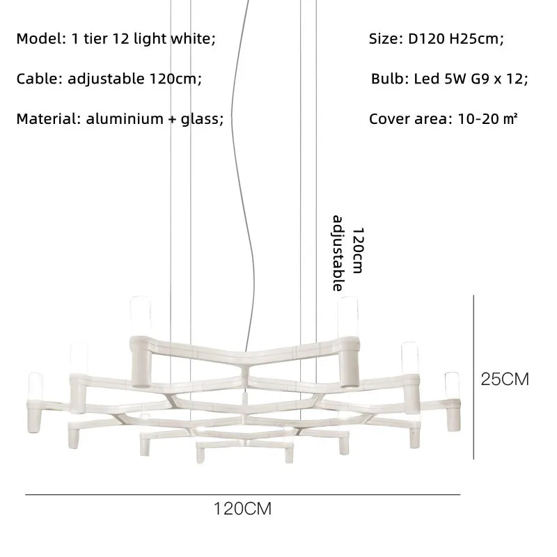 Modern Luxury Foyer G9 Led Chandelier Lustre Metal Pendant Chandelier Lighting Stairs Hanging Lamp Deco Led Indoor Light Fixture