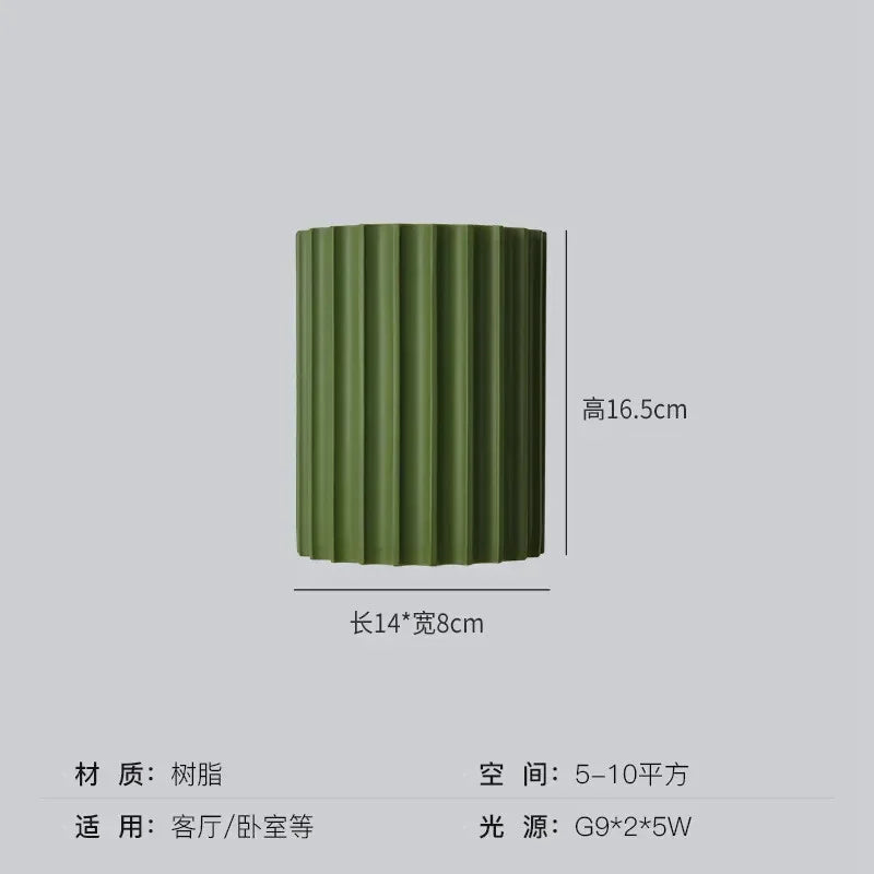 Nordic LED Resin Wall Lamp Indoor Bedroom Bedside Wall Lamp Creative Staircase Aisle Living Room Background Decorative Lighting