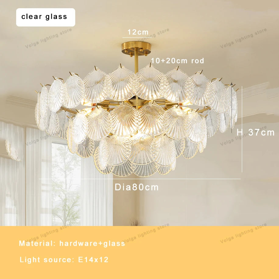 2026 Modern Luxury Frosted Glass Chandelier White, Led E14 Dimmable Light Fixture Nordic FOR Living Room Bedroom Decoration