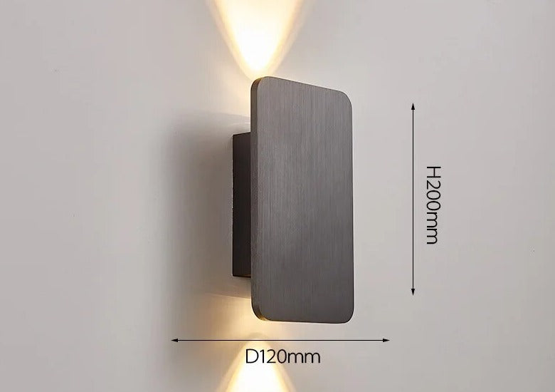 2/6W Simple Indoor LED Bedroom Bedside Lamp Nordic Modern Creative Staircase Corridor Lamp Living Room TV Background Wall Lamp