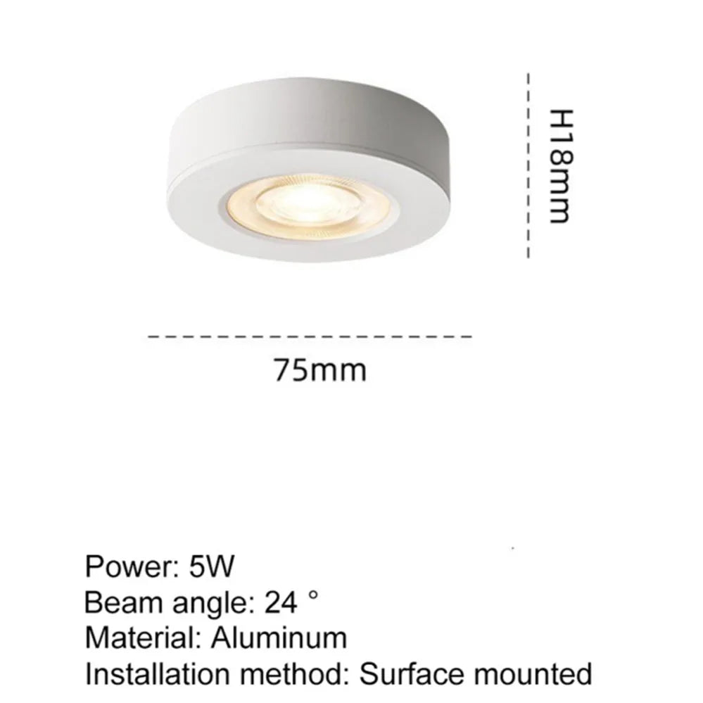 Ultra thin LED Downlight Ceiling Lamp COB Spotlight 3W 5W 7W 10W Panel light AC110V-260V Display Cabinet Wine Jewelry Show