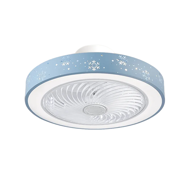 Pink Blue Ceiling Fans with Lights 6 Speeds APP+Remote Control Iron Fan Light Led 3 Color Dimmable Bedroom Living Room Fan Lamp