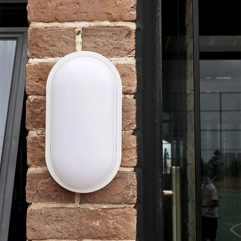15W/20W Outdoor LED Wall Lamp (AC220V) - Waterproof Surface Mounted Porch Sconce & Moistureproof Bathroom Ceiling Light