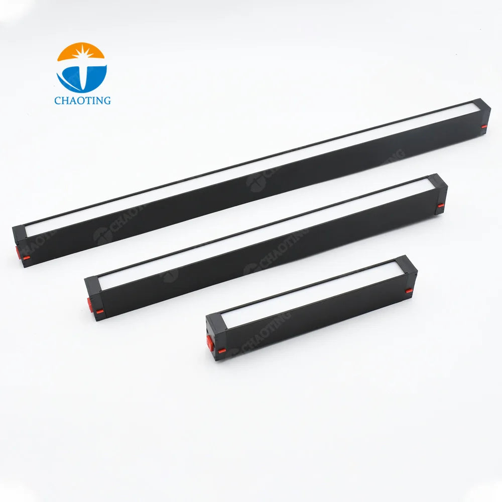 Modern 18W Magnetic COB Linear Floodlight - Smart CCT Dimmable Recessed Ceiling Rail Fixture for Indoor Home & Office