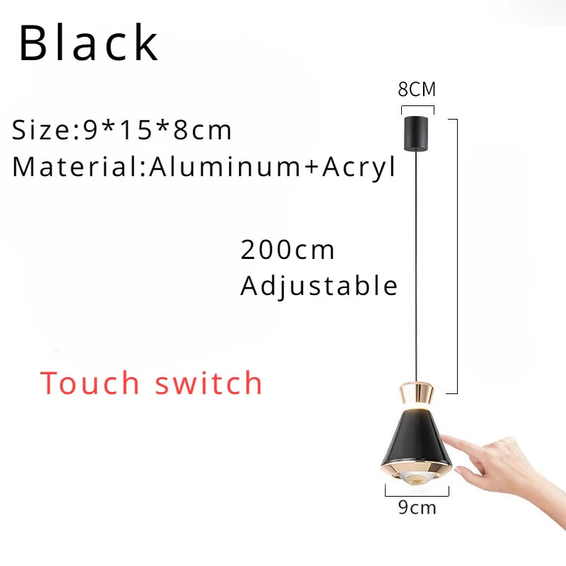 Modern Simple Creative Chandelier Luxury Luster Personality Pendant Lamp Room Decors Hanging Lighting for Bedroom Dining Study